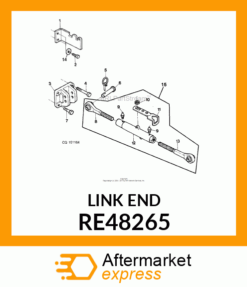 LINK END, WITH BALL RE48265