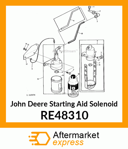 SOLENOID, ETHER INJECTION, ASSEMBLY RE48310