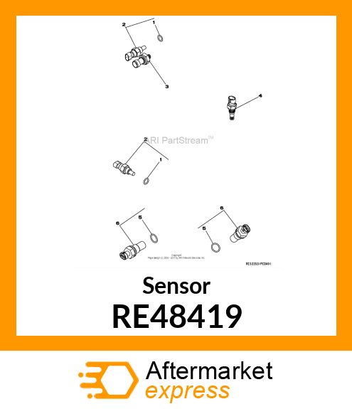 SENSOR, TEMPERATURE RE48419