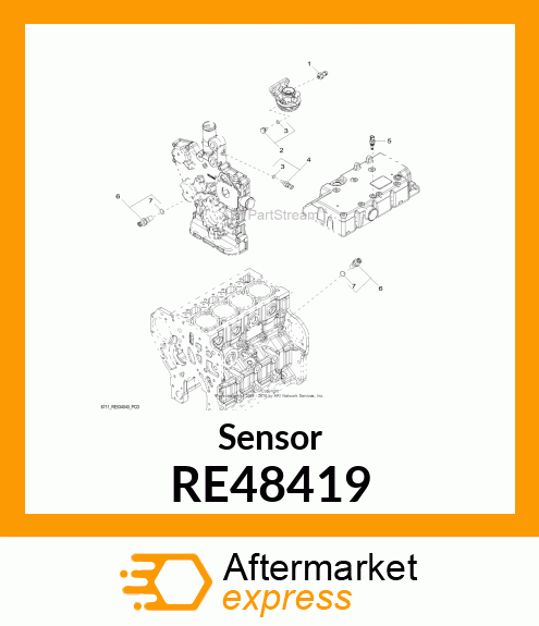 SENSOR, TEMPERATURE RE48419