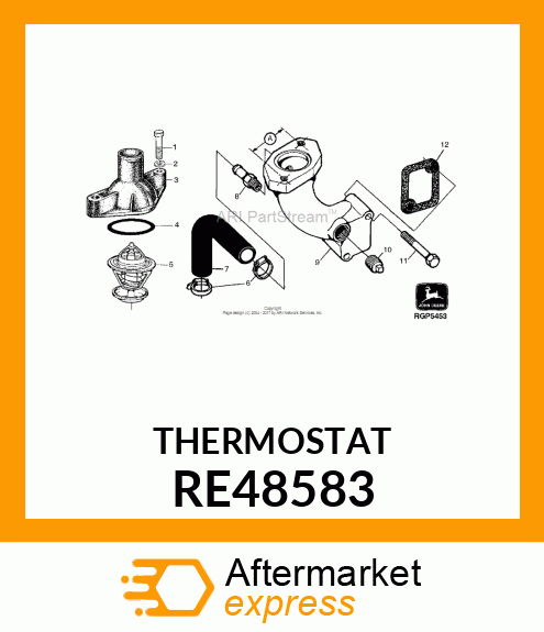 THERMOSTAT, THERMOSTAT RE48583