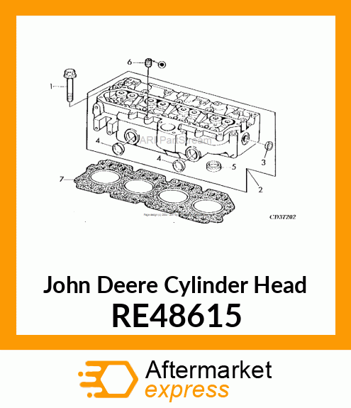 CYLINDER HEAD RE48615