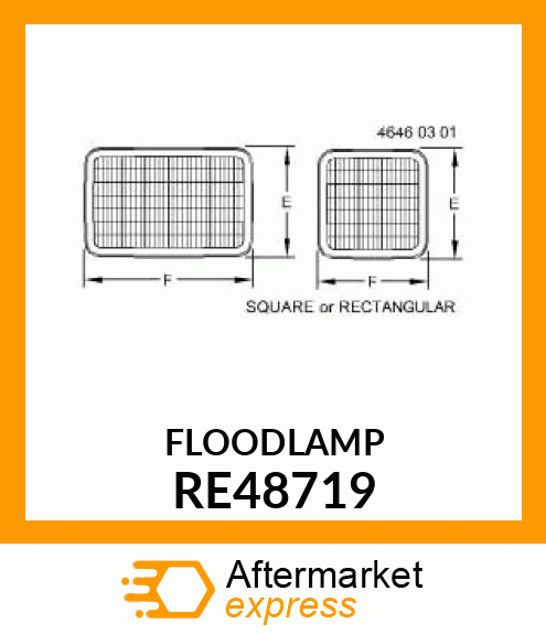 FLOODLAMP, WITH HOUSING RE48719