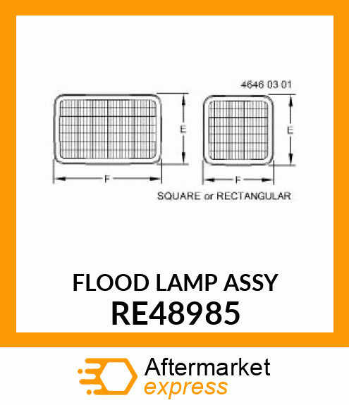 FLOODLAMP, ASSEMBLY RE48985