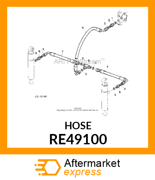 LINE, FLEXIBLE OIL RE49100