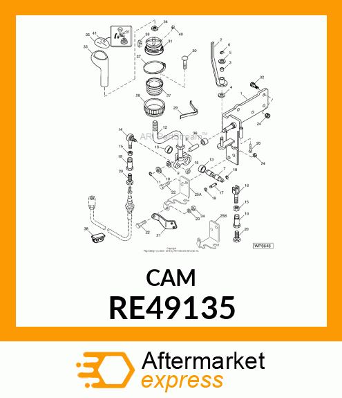 CAM,SINGLE LEVER CTRL LOCKOUT,ASSY RE49135