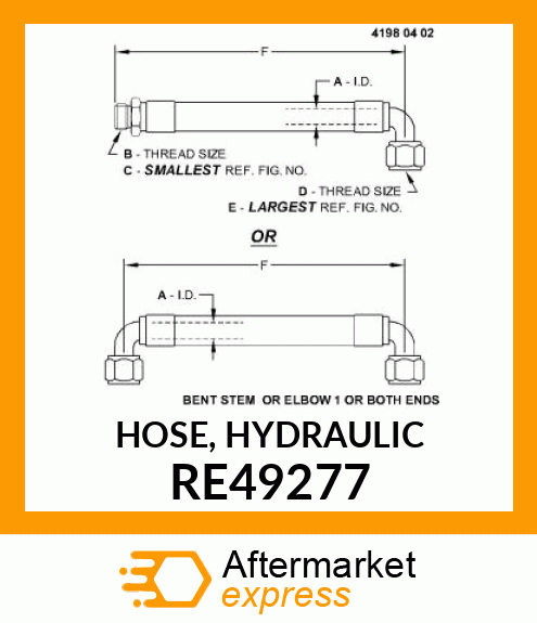 HOSE, HYDRAULIC RE49277