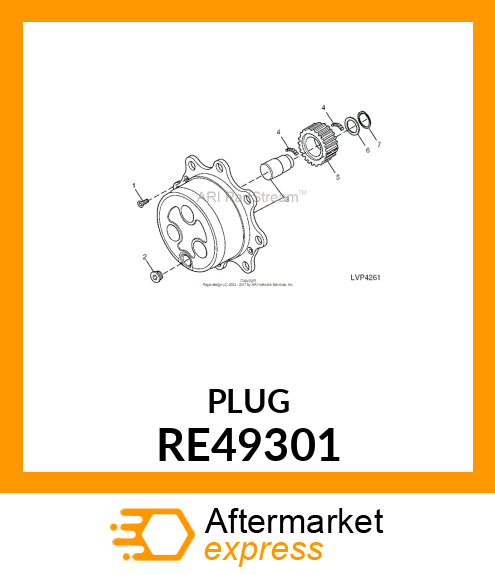 FITTING PLUG, OIL FILL RE49301