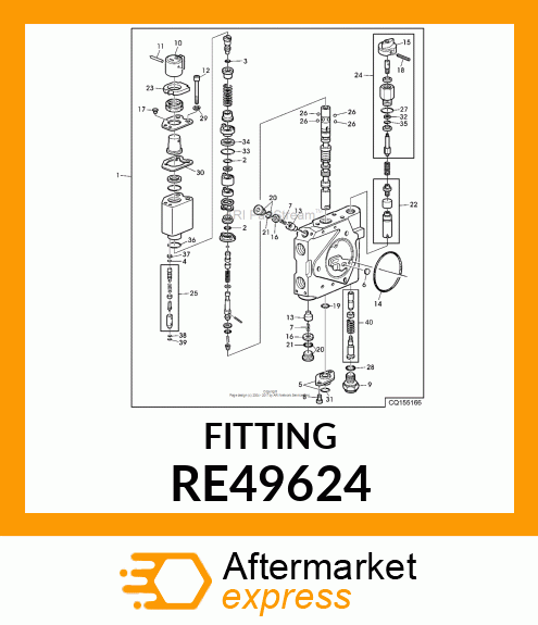 FITTING PLUG, WITH 0 RE49624