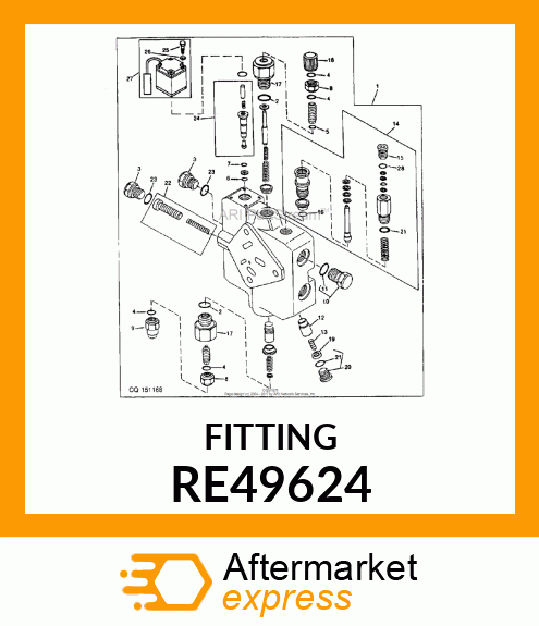 FITTING PLUG, WITH 0 RE49624