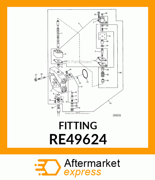 FITTING PLUG, WITH 0 RE49624