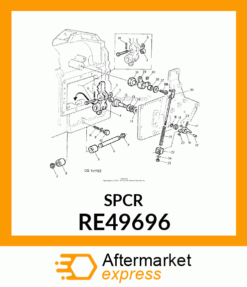 BEARING, ROLLER RE49696