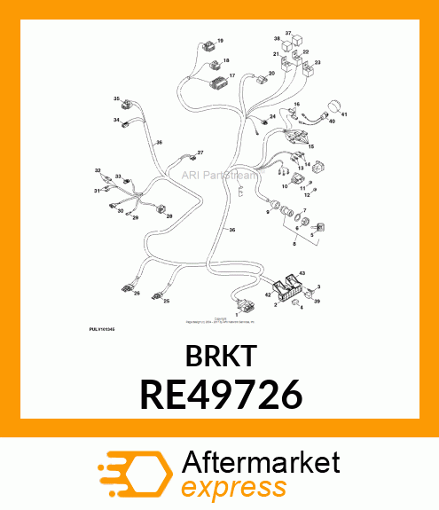 SUPPORT, LOAD CENTER RE49726