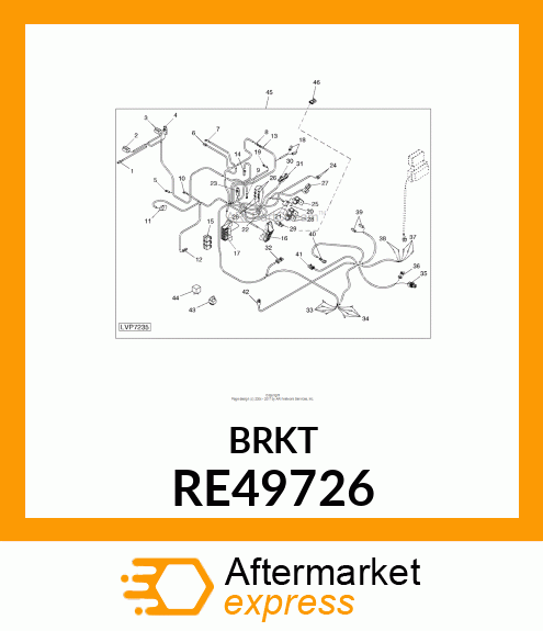 SUPPORT, LOAD CENTER RE49726