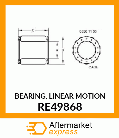 BEARING, LINEAR MOTION RE49868