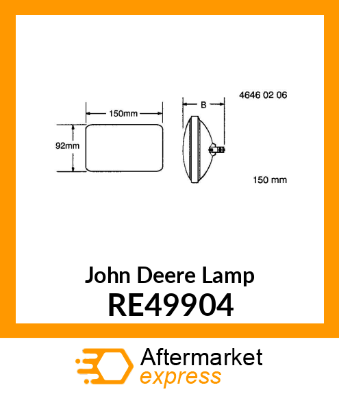 LAMP,HALOGEN,SEALED BEAM RE49904