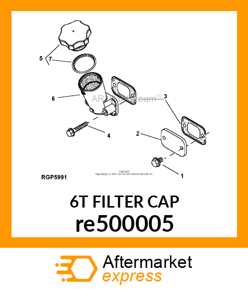 FILLER CAP,OIL re500005