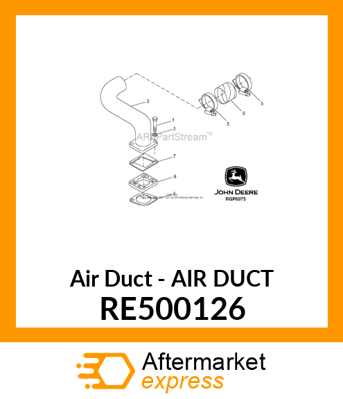 Air Duct - AIR DUCT RE500126