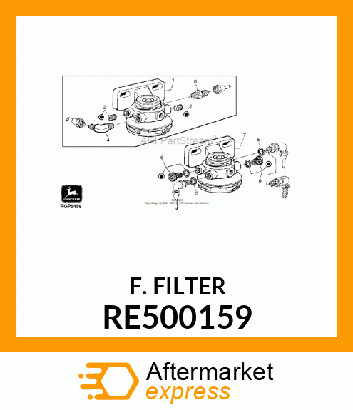 KIT,FILTRE A FUEL RE500159