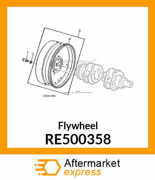 Flywheel RE500358