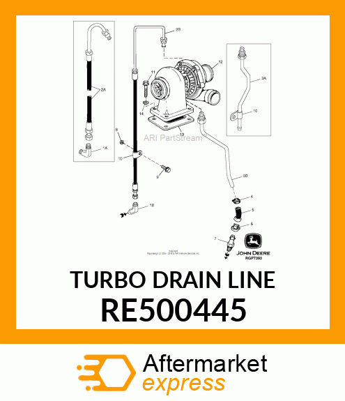 TURBO DRAIN LINE RE500445