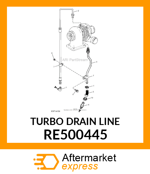 TURBO DRAIN LINE RE500445