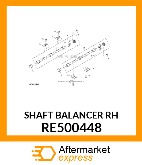 BALANCER SHAFT RE500448