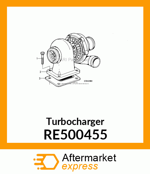 TURBOCHARGER, RE500455