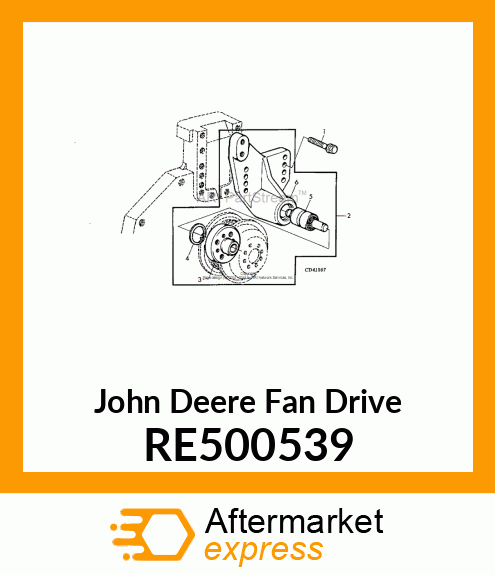 FAN DRIVE, ASSEMBLY RE500539