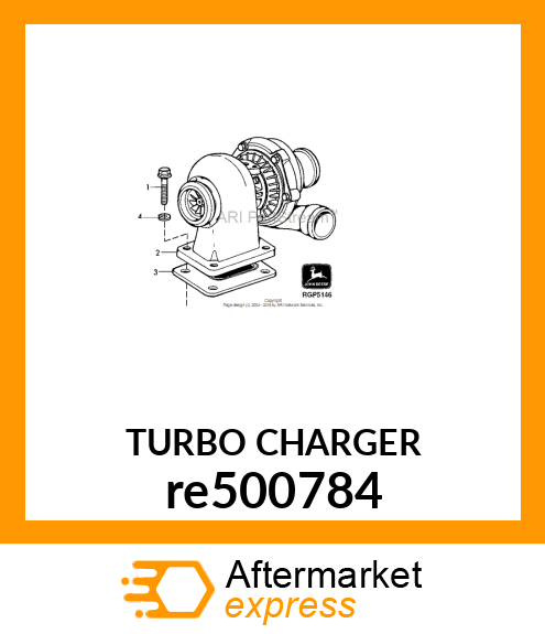 TURBOCHARGER, re500784