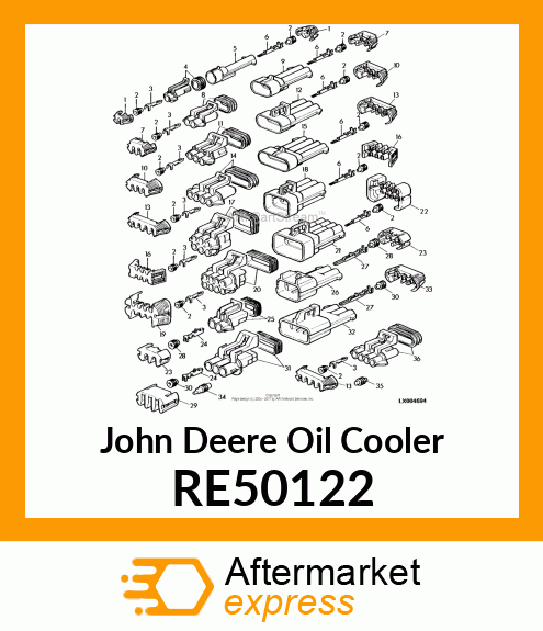 COOLER OIL,10 PLATES RE50122