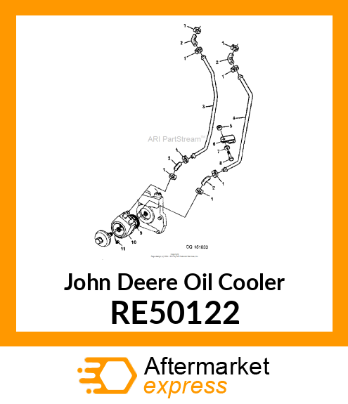 COOLER OIL,10 PLATES RE50122