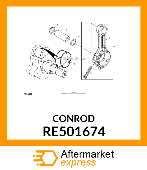 CONNECTING ROD RE501674