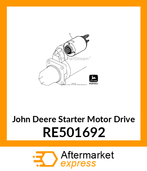 MESHING DRIVE (BENDIX W/2 BUSHINGS) RE501692