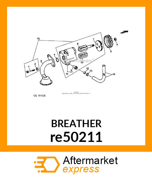 INTAKE, OIL PUMP re50211