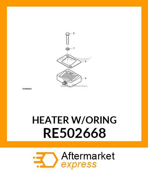 HEATER, AIR 12 V PHILLPS amp; TEMRO RE502668