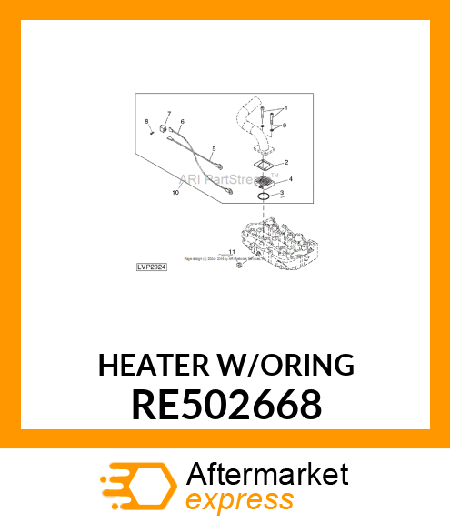 HEATER, AIR 12 V PHILLPS amp; TEMRO RE502668