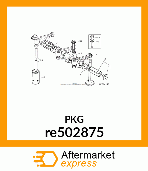 ROCKER ARM SHAFT re502875