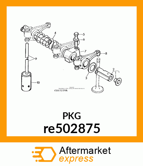 ROCKER ARM SHAFT re502875