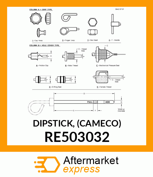 DIPSTICK, (CAMECO) RE503032