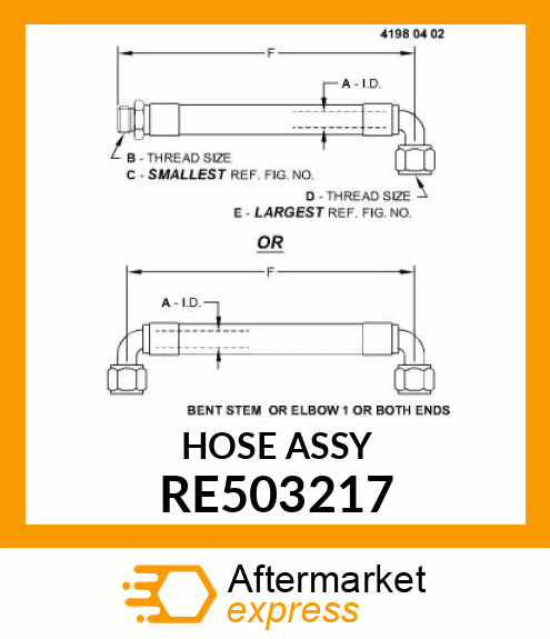 HOSE RE503217