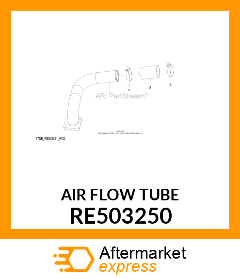 AIR FLOW TUBE RE503250