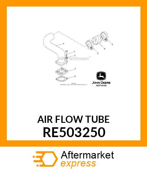 AIR FLOW TUBE RE503250