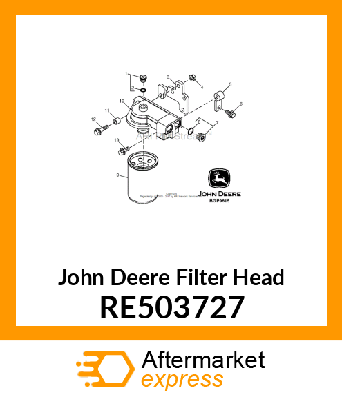 FILTER HEAD RE503727