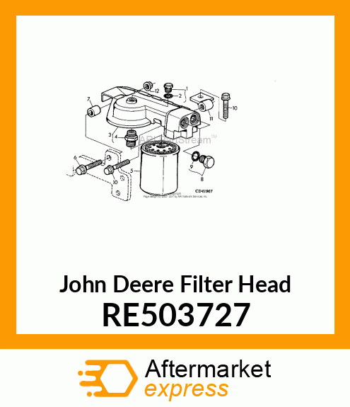 FILTER HEAD RE503727