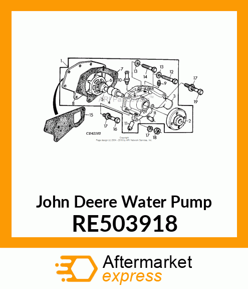 WATER PUMP RE503918