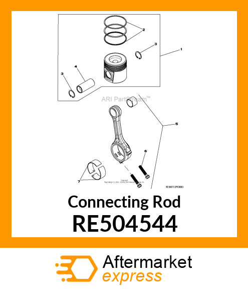 CONNECTING ROD,ASSEMBLY RE504544