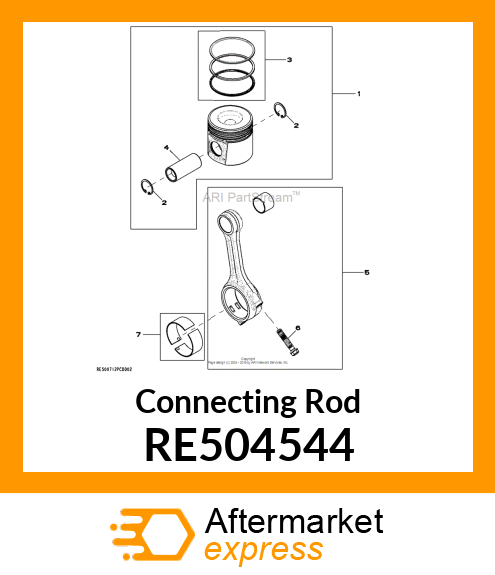 CONNECTING ROD,ASSEMBLY RE504544