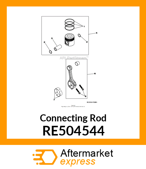 CONNECTING ROD,ASSEMBLY RE504544