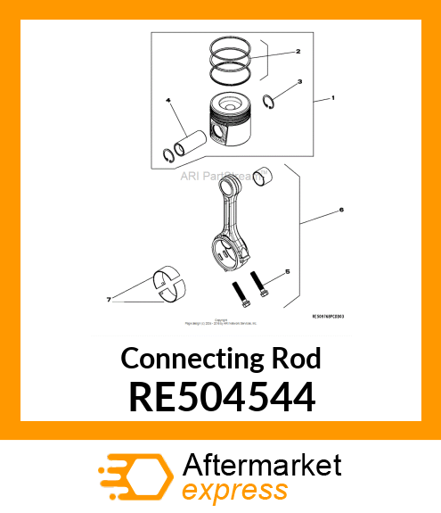 CONNECTING ROD,ASSEMBLY RE504544